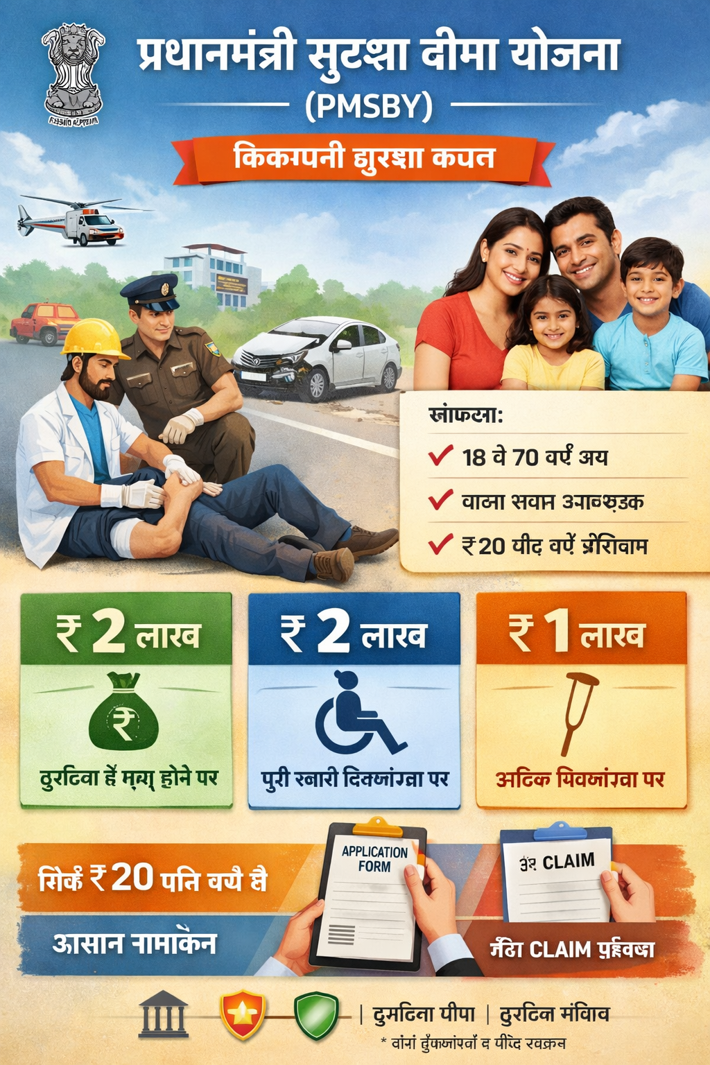 प्रधानमंत्री सुरक्षा बीमा योजना (PMSBY) — एक किफायती सुरक्षा कवच